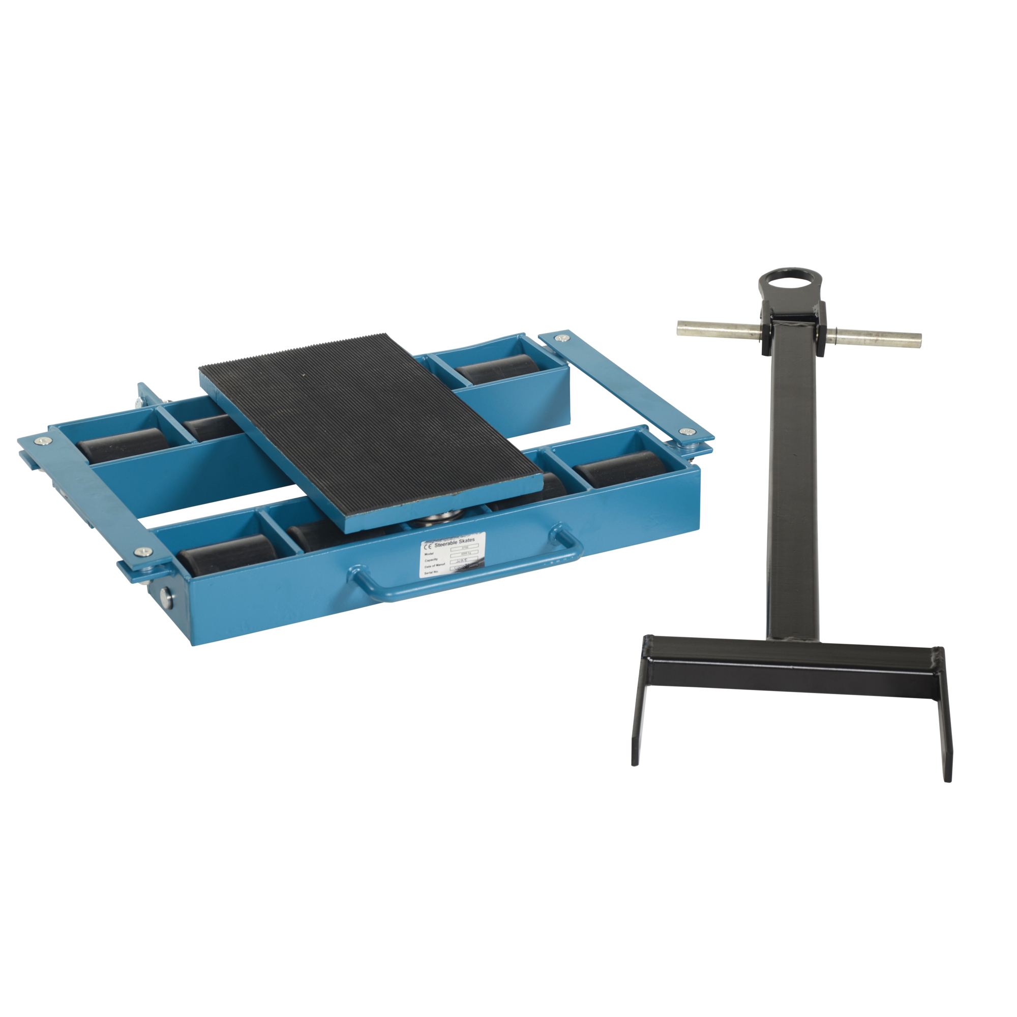 Vestil Machinery Skates - 8 Rollers, 6-Ton Capacity, 25in. x 21in., 12000-Lb. Load Capacity, Model# SSKT-6